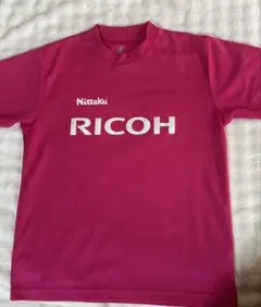Nittaku RICOH 卓球 練習着 ピンク S — image 1