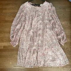 花柄長袖ワンピース — image 1