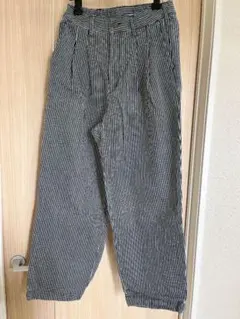 値下げ！ヒッコリーストライプ カジュアルパンツ — image 1