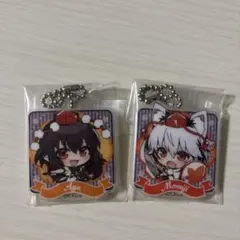 射命丸文　犬走椛　アクリルキーホルダーセット　東方Project — image 1
