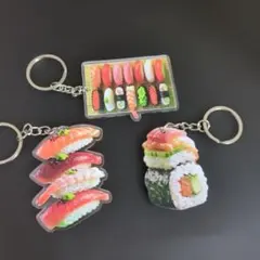 寿司 アクリルキーホルダー 3種セット — image 1