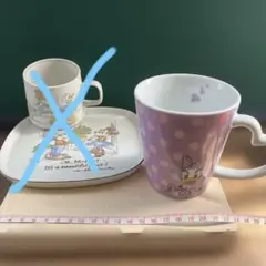 ディズニー　ドナルドディジーマグカップ皿 — image 1