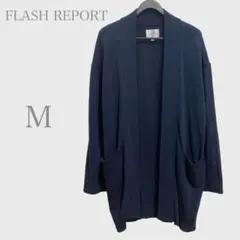 フラッシュリポート　ラップカーディガン　ネイビー　M きれいめカジュアル — image 1