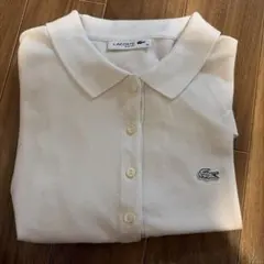LACOSTE ラコステ 半袖 ポロシャツ ホワイト スリムフィット 40 — image 1