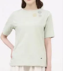【未使用】クロコダイル ブローチプリント 半袖 Tシャツ グリーン Mサイズ — image 1