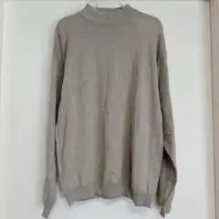new edition クルーネックハイネックニット ベージュ ユニセックス M — image 1