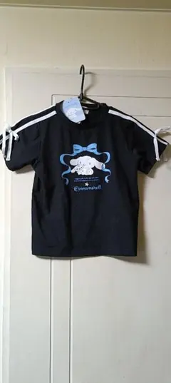 Cinnamoroll 半袖Tシャツ ブラック リボンデザイン — image 1