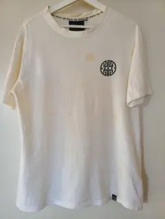 NUEVO ヌエボ 半袖 Tシャツ XL ホワイト ロゴ シミあり メンズ — image 1