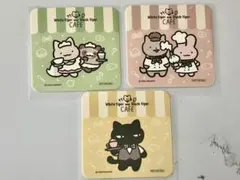 ホワイトタイガーとブラックタイガー カフェ コースター — image 1
