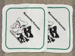 クロネコヤマト 猫 ハンカチ タオルハンカチ ハンドタオル ミニタオル 2枚 — image 1