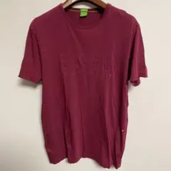 HUGO BOSS エンボスロゴ Tシャツ ボルドー L — image 1