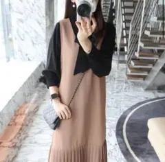 Jenny and Flat ノースリーブ プリーツワンピース — image 1