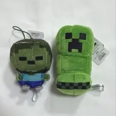 Minecraft マインクラフト クリーパー・ゾンビ ぬいぐるみ マスコット — image 1