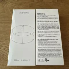 新品未使用 ONE THING ワンシング ツボクサ化粧水300ml 2本セット — image 1