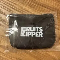 FRUITS ZIPPER コインケース ブラック ガチャガチャ — image 1