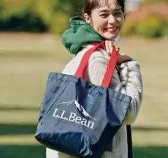 L.L.Bean トートバッグ ネイビー レッド — image 1