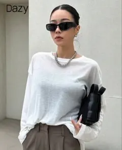 Dazy 長袖 ホワイト XLサイズ — image 1