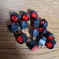 スイッチSANWA OBSF-30 レッド 4個セット — image 1