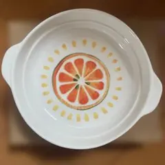 ミスタードーナツ 非売品 皿 オレンジ柄 — image 1