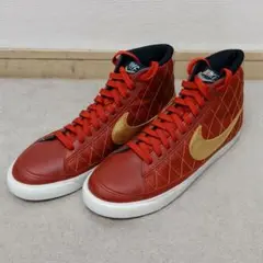 美品 NIKE BLAZER MID 26cm レッド×ゴールド 希少カラー — image 1