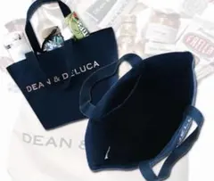 新品★DEAN&DELUCA ディーンアンドデルーカトートバッグネイビーSサイズ — image 1