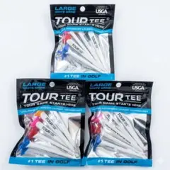 ☆新品☆ツアーティー ラージ ゴルフティー 3袋セット TOURTEELARGE — image 1