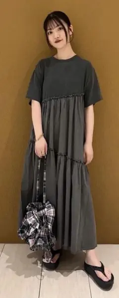 フリークス　ピグメント半袖ワンピース — image 1