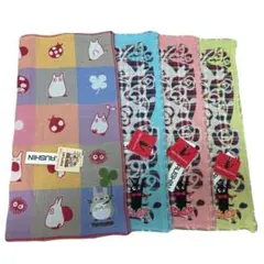 【新品】ジブリ刺繍入りハンカチ4枚セット — image 1