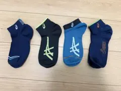 asics アシックス アンクルソックス 4足セット23~25cm — image 1