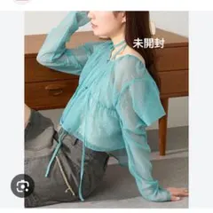 最安値！定価6490円、新品未開封、Kastane、パワショルトップス、サイズF — image 1