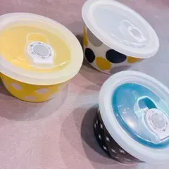 日付ダイアル付き 保存容器 3個セット｜未使用（箱なし・保管スレあり） — image 1