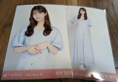 乃木坂46 生写真 岩本蓮加パフスリーブAラインワンピ — image 1