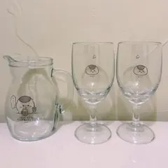ちいかわレストラン デカンタ ミニワイングラス 3点セット — image 1