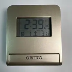 セイコー 電波目覚まし時計 カレンダー・温度表示 SQ772G SEIKO — image 1