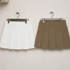 各1回のみ着用！UNIQLO プリーツスカート ミニ丈 XSサイズ 2枚　ゴルフ — image 1