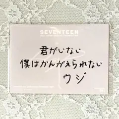 SEVENTEEN ウジ HARE メッセージ トレカ — image 1