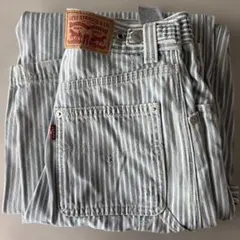 Levi's ヒッコリーストライプ ワイドパンツ W23 L31 — image 1