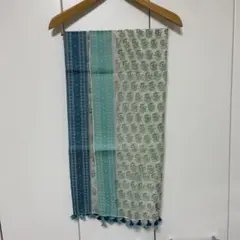 シルクコットンフリンジショール — image 1