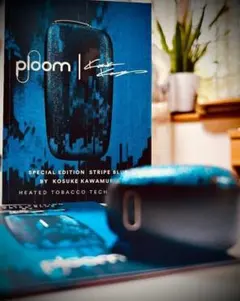 Ploom X アドバンス ストライプブルー 河村康介　限定品電子タバコプルーム — image 1