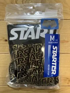 Starter ボクサーパンツ Mサイズ ブラック×ゴールドロゴ — image 1