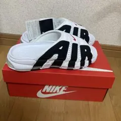 NIKE AIR MORE UPTEMPO SLIDE ホワイト ブラック — image 1