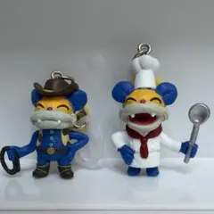 ニャンちゅう　カプセルトイ　目印キーホルダー　２個セット — image 1