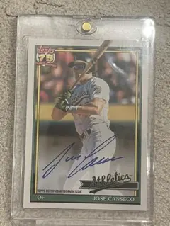 Jose Canseco オート　topps — image 1