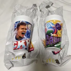 マクドナルド FIFAワールドカップ ベッカム グリマス コップ 2個セット — image 1