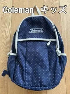 匿名発送　Coleman キッズサイズリュック　ネイビードット — image 1