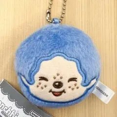 モンチッチ ぬいぐるみミラーチャーム ブルー — image 1