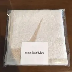 新品未使用　marimekko　マリメッコ　 タオルハンカチ ベージュ — image 1