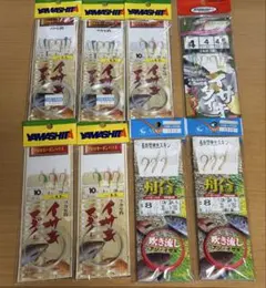 YAMASHITA 東京湾 イサキ マダイ アジ 船釣り仕掛け×8枚セット　新品 — image 1