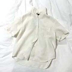 MaxMara WEEKEND LINE リネンシャツ 半袖 ホワイト L — image 1