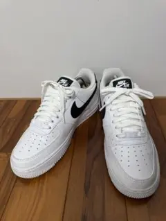 NIKE AIR FORCE 1 ホワイト ブラック — image 1